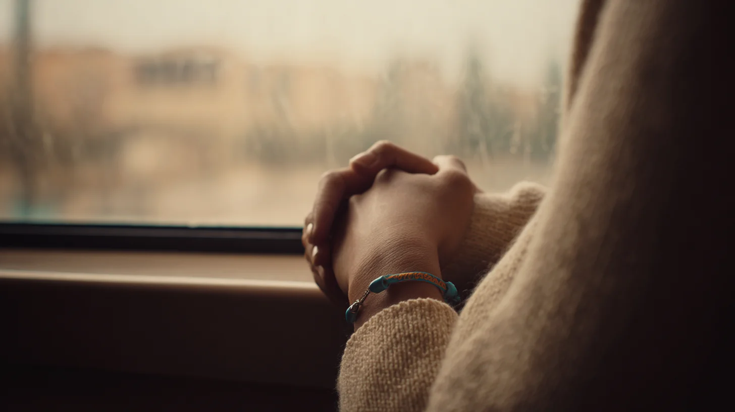 Brain surgery patient in quiet reflection — emotional recovery after neurosurgery